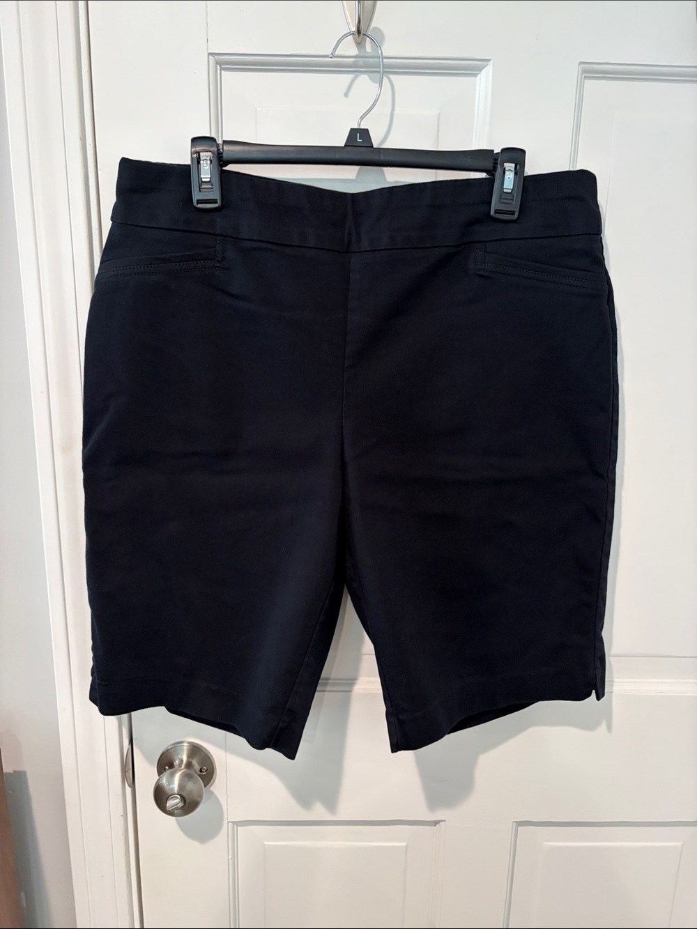 Black Women’s Pull-On Bermuda Shorts - Croft & Barrow